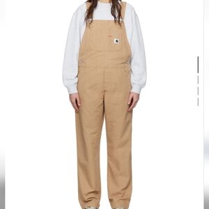 Carhartt WIP Overalls In Dusty Hamilton Brown
